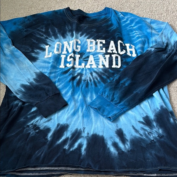 Other - Blue Tie-Dye Long Sleeve Shirt